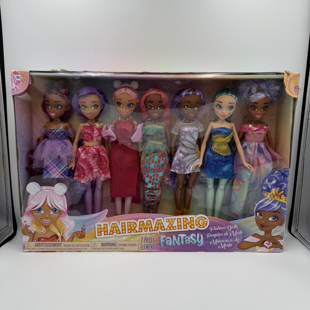 Hairmazing Fantasy Elements Fashion Doll 7-Piece Set New In Box Ages 3+